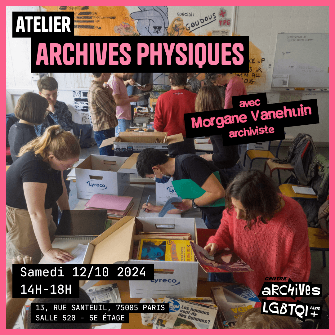 séance d'atelier d'archives physiques